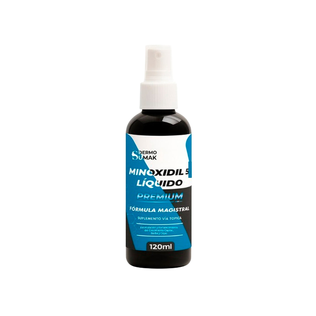 LOCION MINOXIDIL PREMIUN 5% LIQUIDO 120ML - DERMO SUMAK + Regalo Dermo Roller