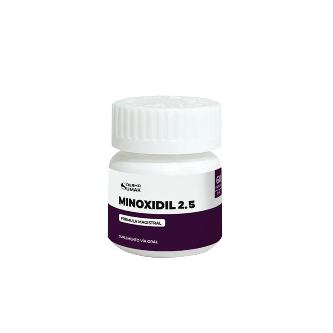 CYBER!!! Minoxidil 2,5mg x 60 Cápsulas - Dermosumak + REGALO PASTILLERO