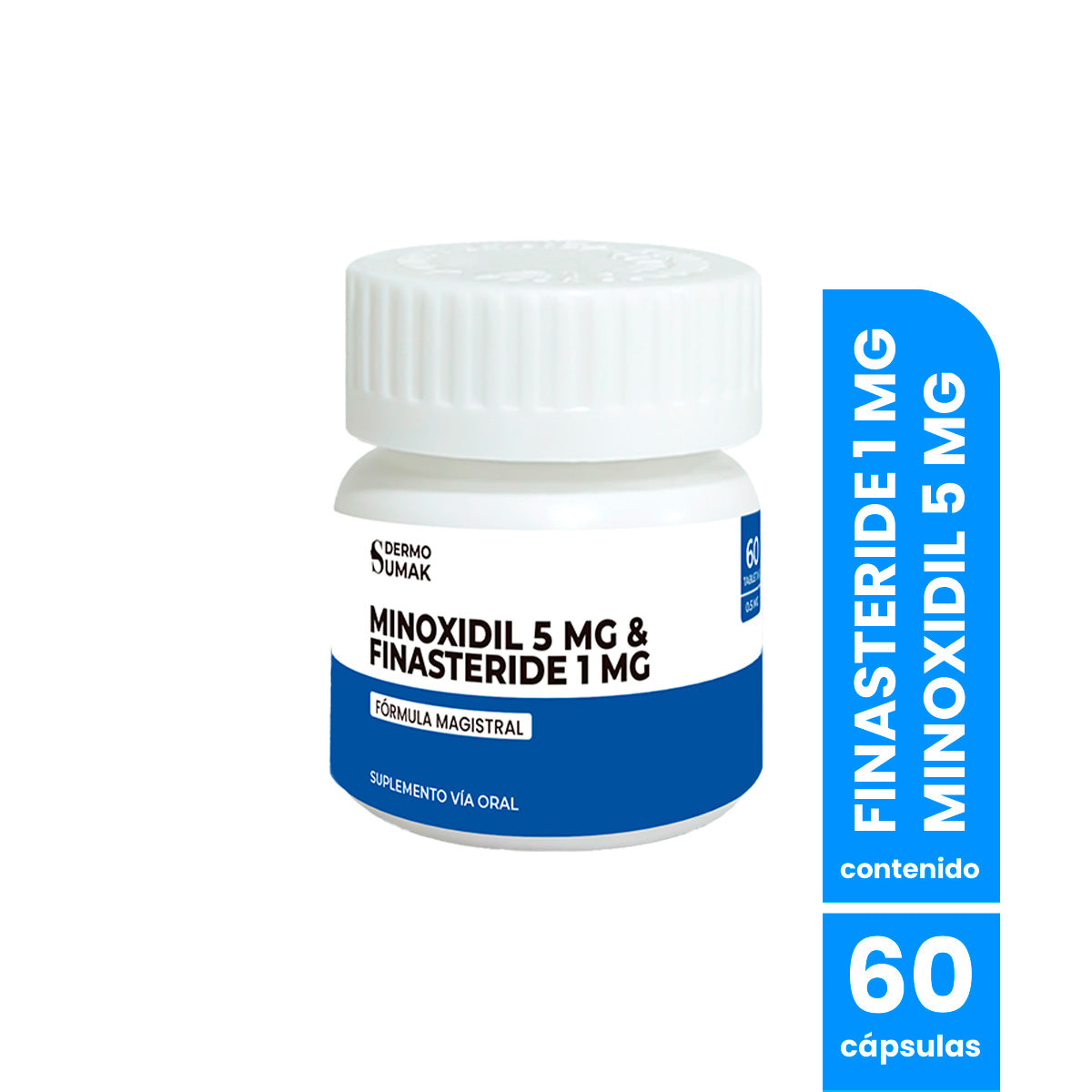 Minofin Finasteride 1 mg & Minoxidil 5 mg x 60 Cápsulas- Dermo Sumak