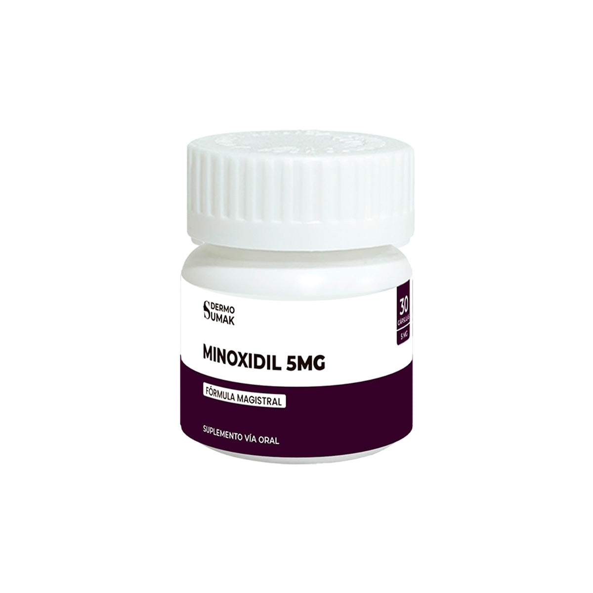 Minoxidil 5mg x 30 Cápsulas - Dermosumak + REGALO PASTILLERO
