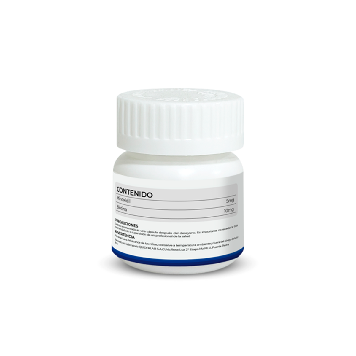 Minoxidil 5mg & Biotina 10mg x 60 Cápsulas - Dermo Sumak + REGALO PASTILLERO