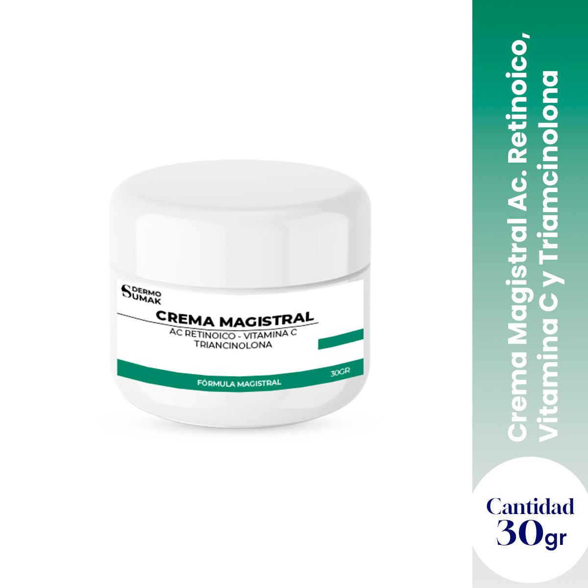CREMA MAGISTRAL & AC RETINOICO 0.025% & VITAMINA C 3% & TRIANCINOLONA 0.025% 30GR - DERMO SUMAK