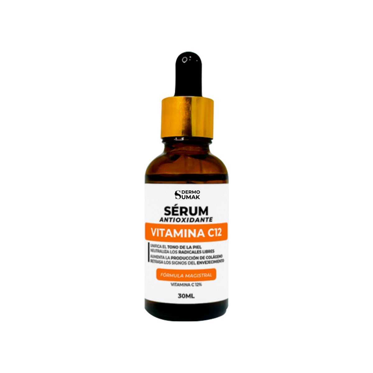 Sérum iluminador Vitamina C12 - 30 ml - Dermo Sumak + REGALO MASCARILLA
