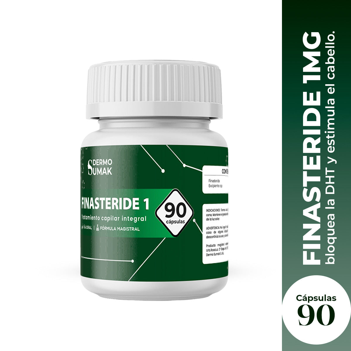 Finasteride 1 mg x 90 Cápsulas - Dermo Sumak