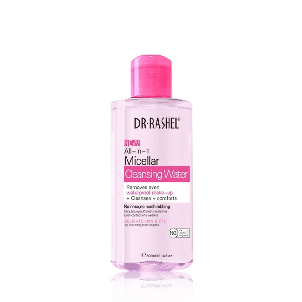 Dr. Rashel Agua Limpiadora Micelar – Todo en 1, Limpia y Refresca – 300ml