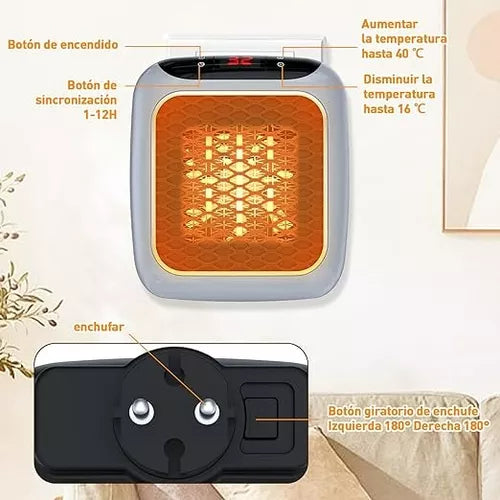 🔥 MODERNO CALEFACTOR HANDY HATER 800W 🔥