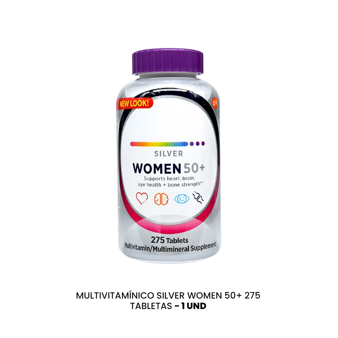 PROMO!!! Multivitaminico Silver Women 50+ 275 Tabletas