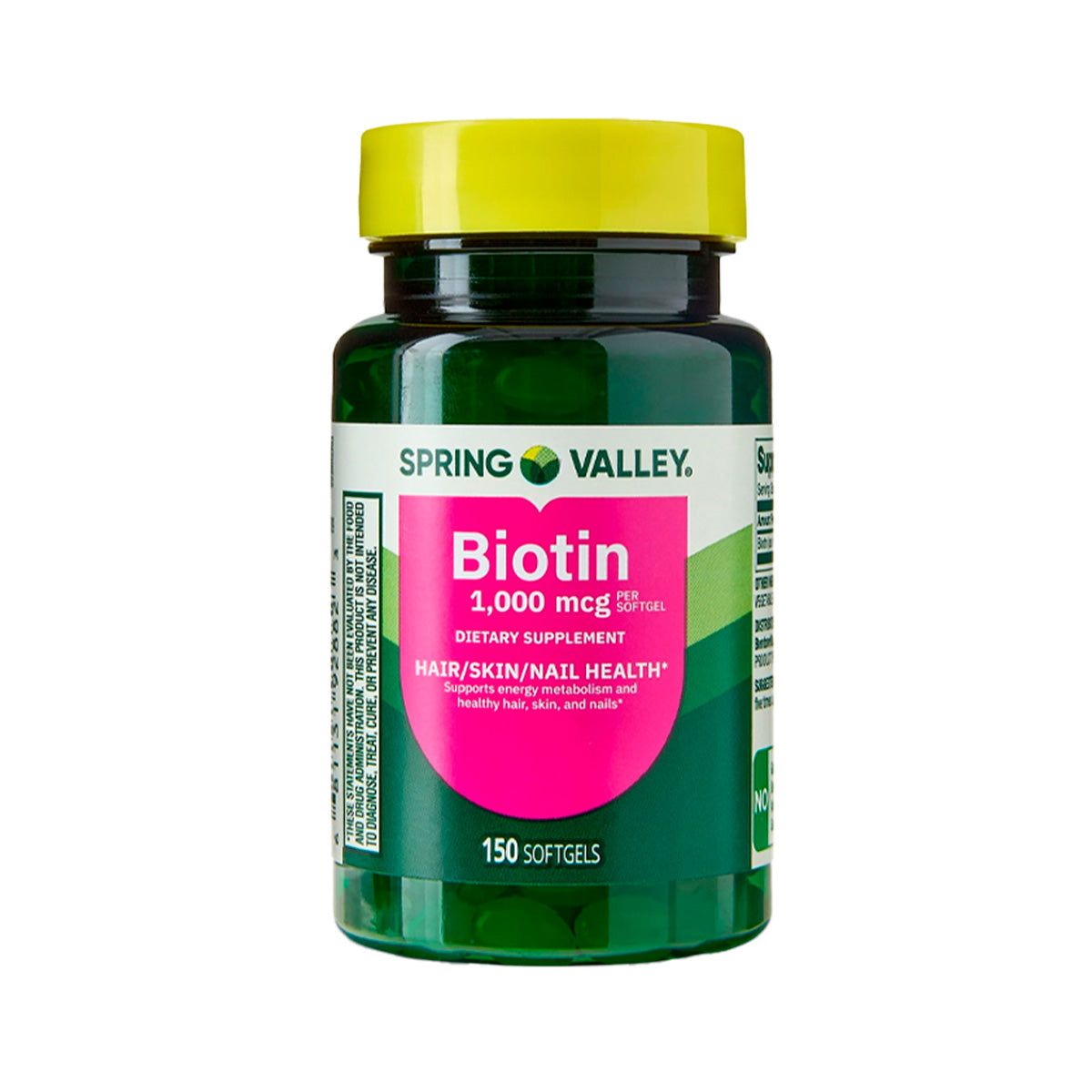 Spring Valley Suplemento de Biotina – 1,000 mcg 150 cápsulas