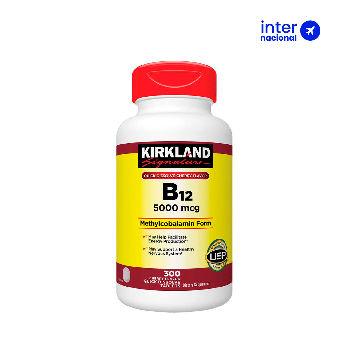 Vitamina B12 Kirkland Quick Dissolve 5000mcg - 300 TABL