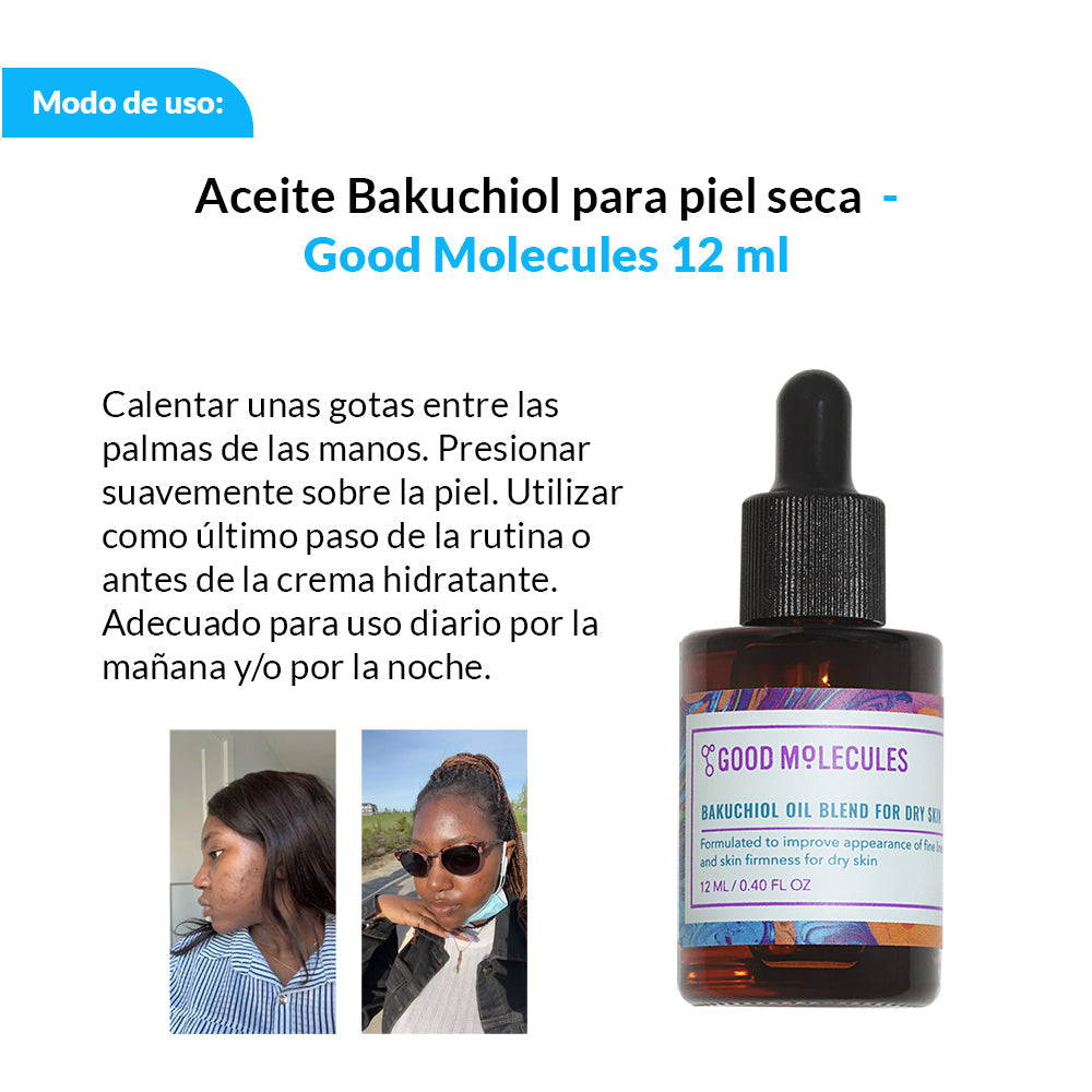 Aceite Bakuchiol para piel seca - Good Molecules 12ml