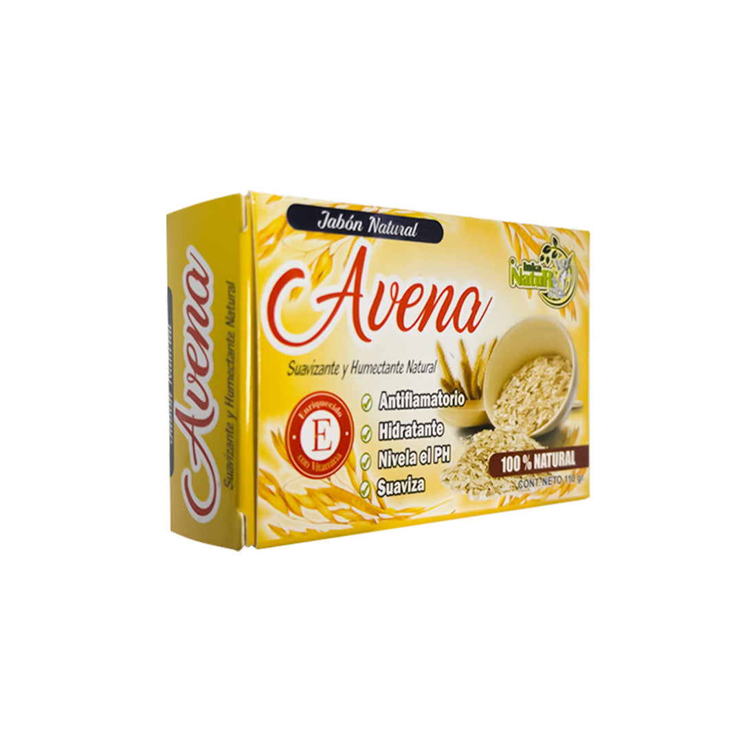 Jabón Natural Corporal de Avena 110gr