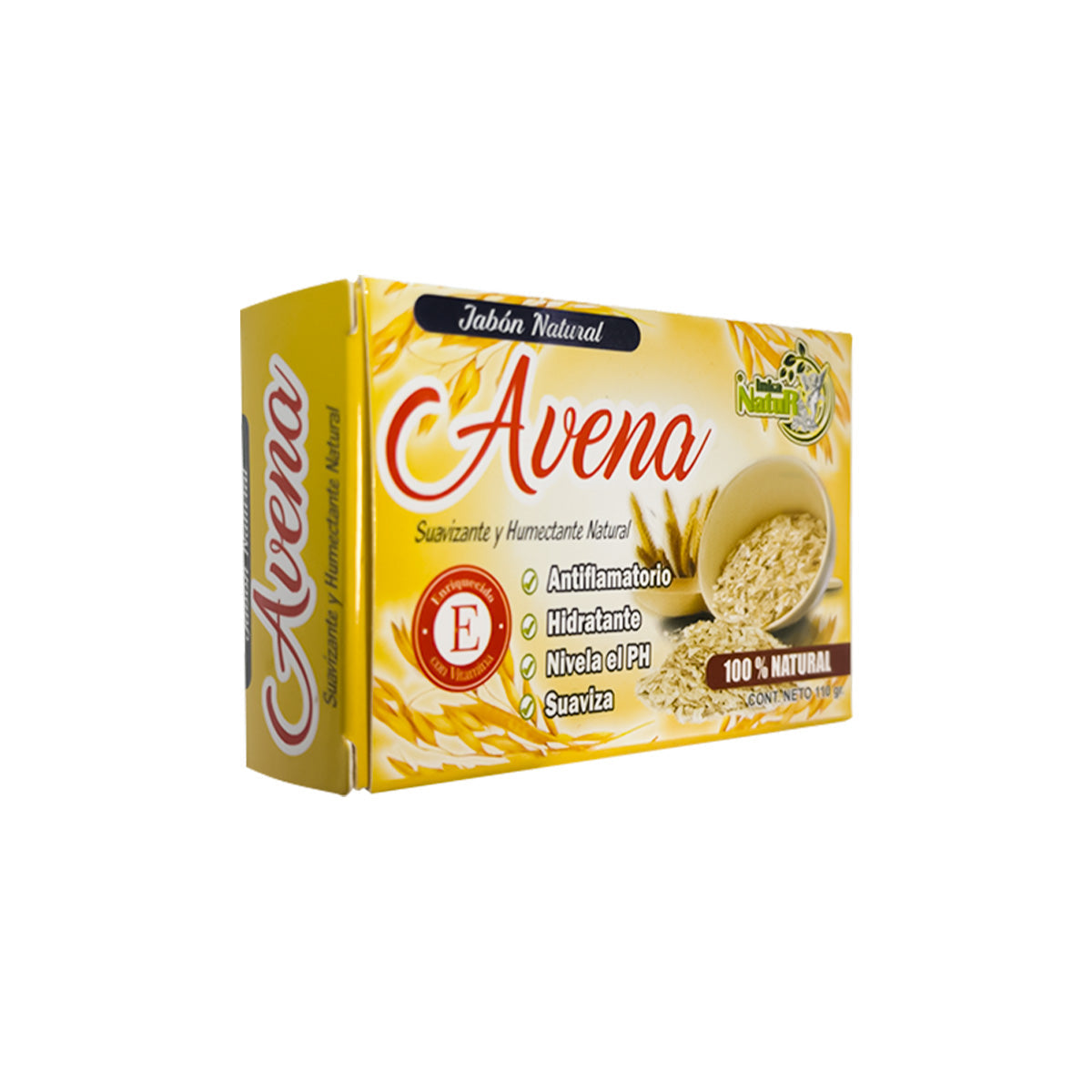 Jabón Natural Corporal de Avena 110gr