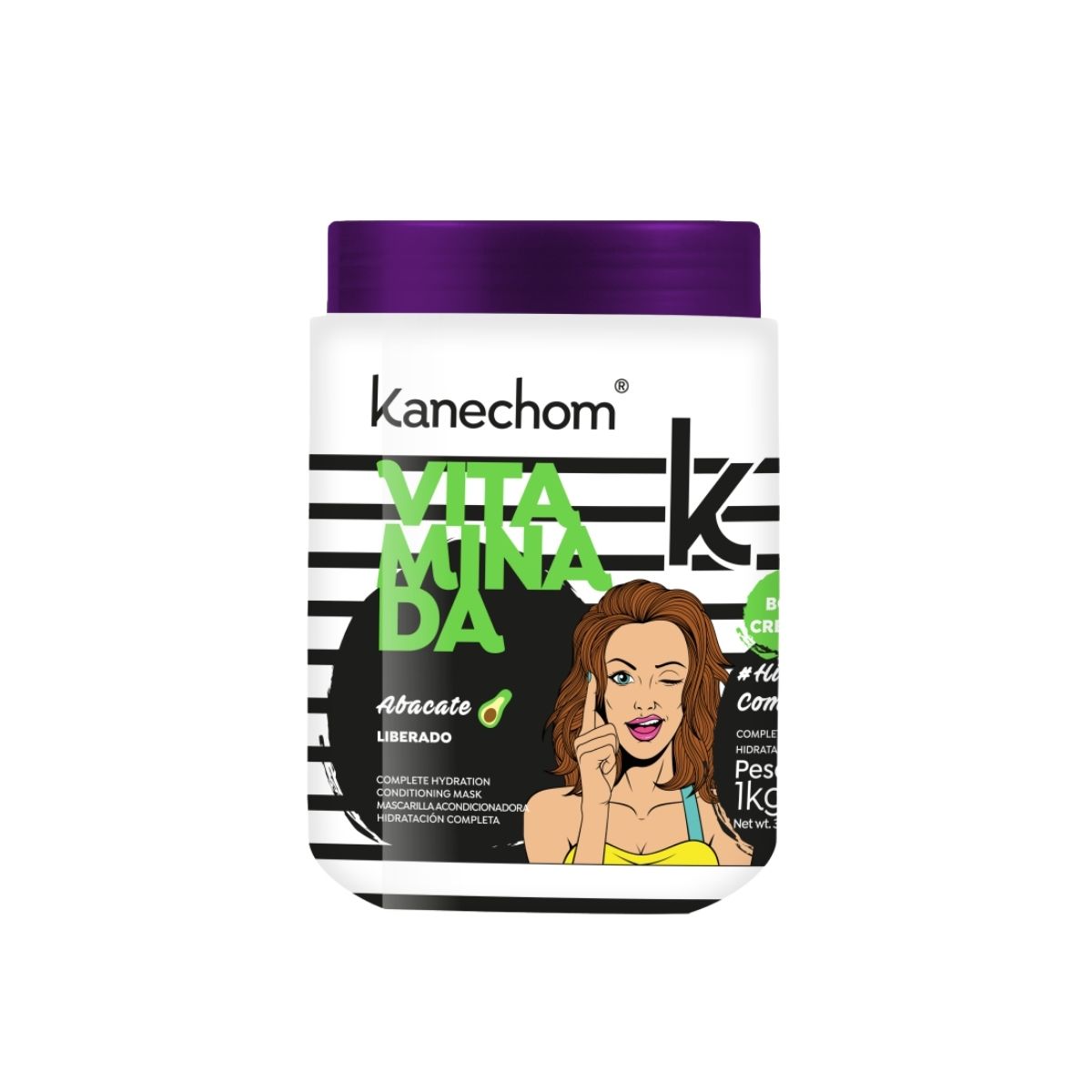 Kanechom Máscara Capilar – Hidratación – Mascarilla Vitaminada 1000g