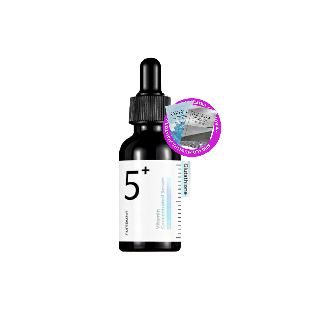 Suero concentrado Glutation No.5+ - Numbuzin + REGALO MINI SACHETS