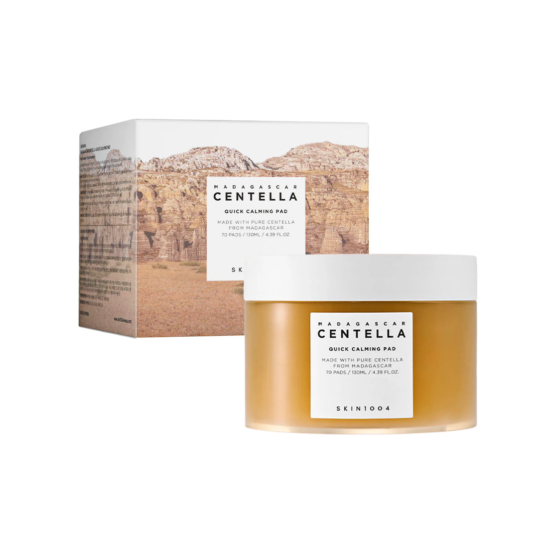 SKIN1004 – PADS FACIALES CALMANTES – MADAGASCAR CENTELLA QUICK CALMING PAD 70 PADS