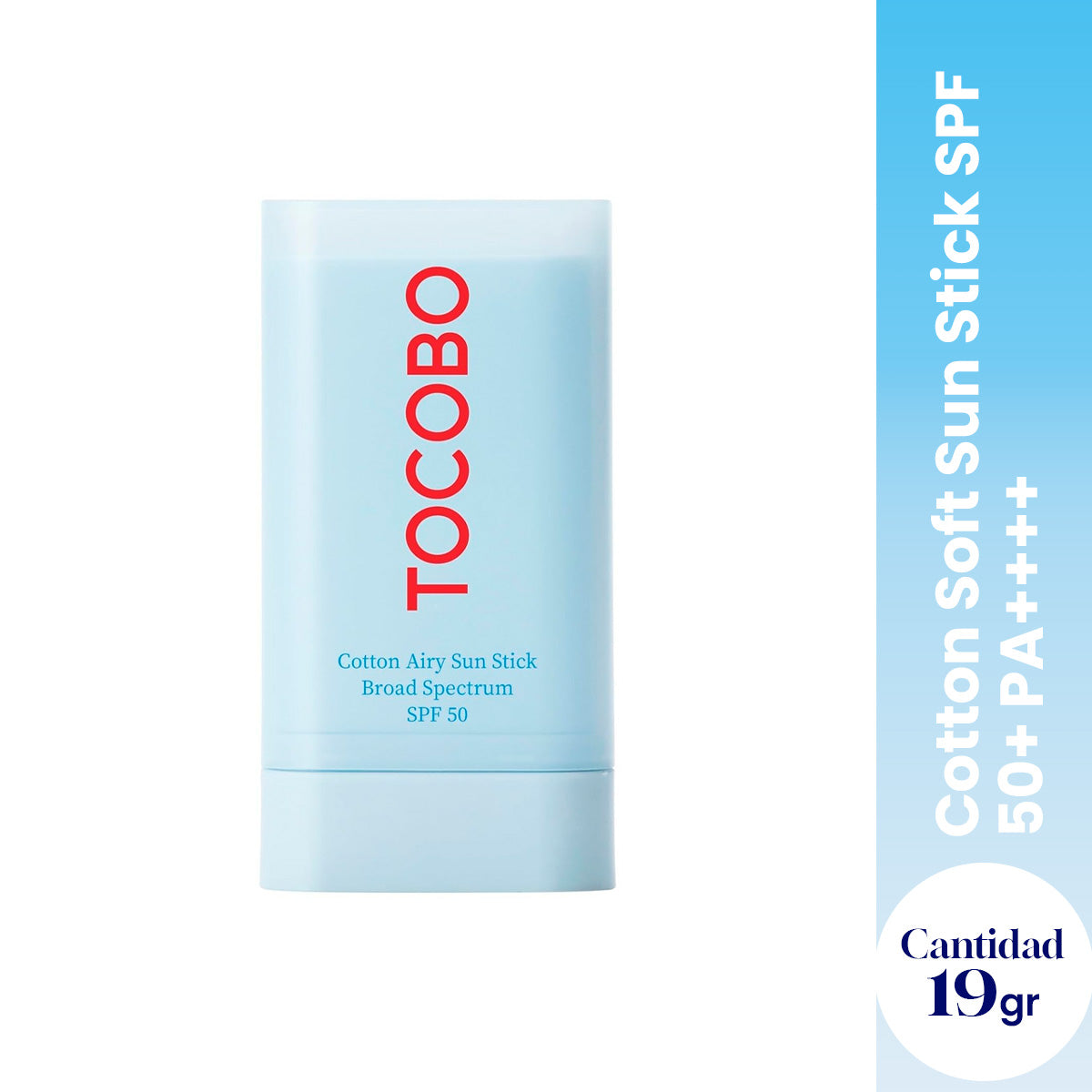 Bloqueador solar Tocobo Cotton Soft Sun Stick SPF50+++ PA++++ 19g