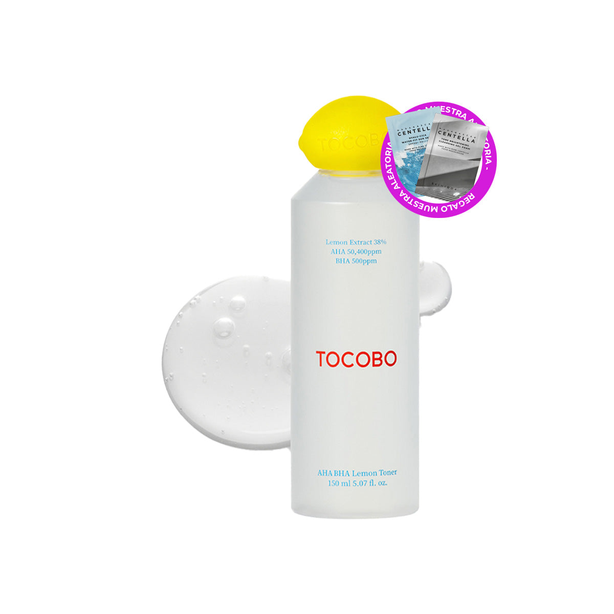 " AHA BHA LEMON TONER 150 ml – TOCOBO + REGALO MINI SACHETS"