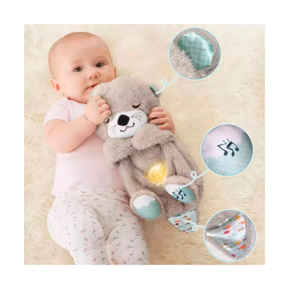 NUTRIA DE PELUCHE CON MUSICA