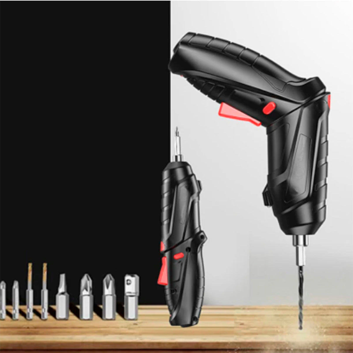 DESTORNILLADOR INALÁMBRICO, RECARGABLE DE 47 PIEZAS