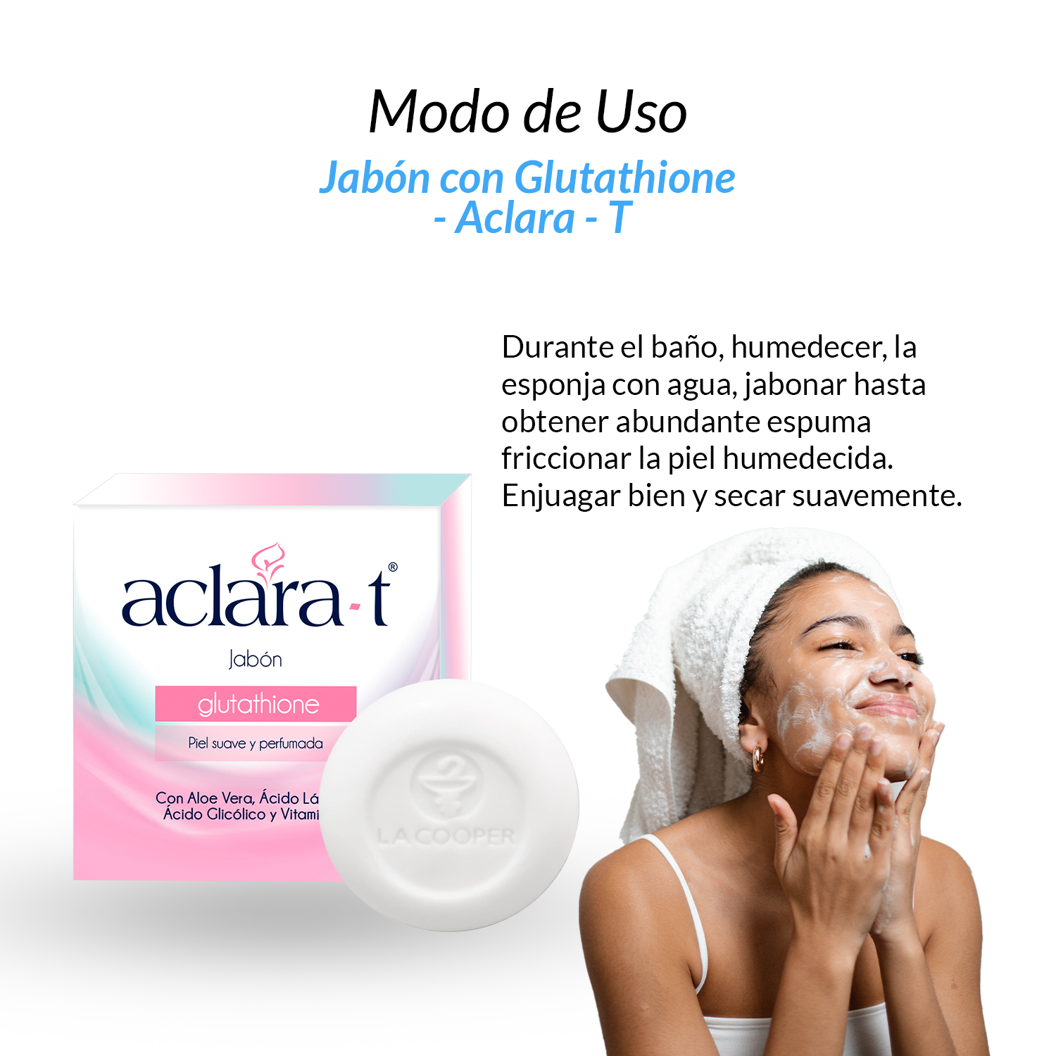 Jabón con Glutathione - Aclara-T 80gr
