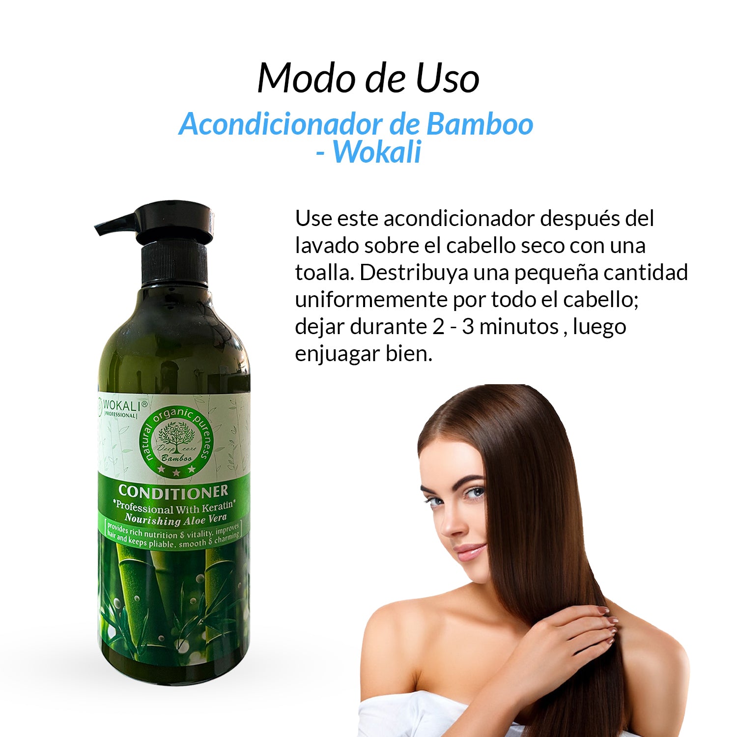 FRUIT OF THE WOKALI – REPARACIÓN Y NUTRICIÓN CAPILAR – ACONDICIONADOR DE BAMBÚ 550ML