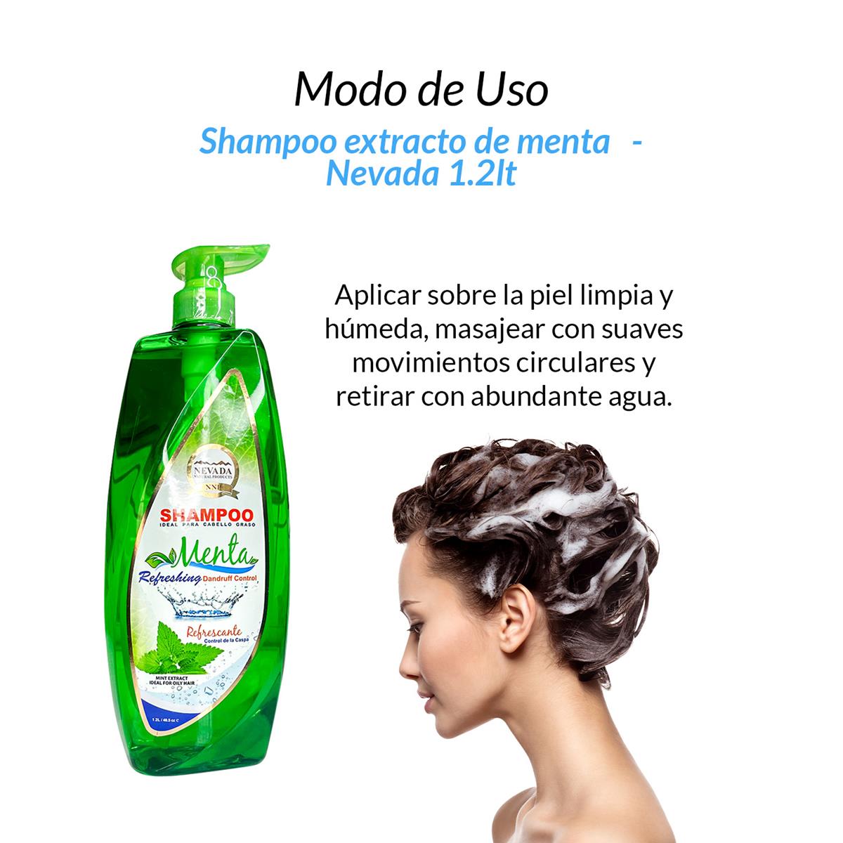 Shampoo extracto de menta 1.2lt - Nevada