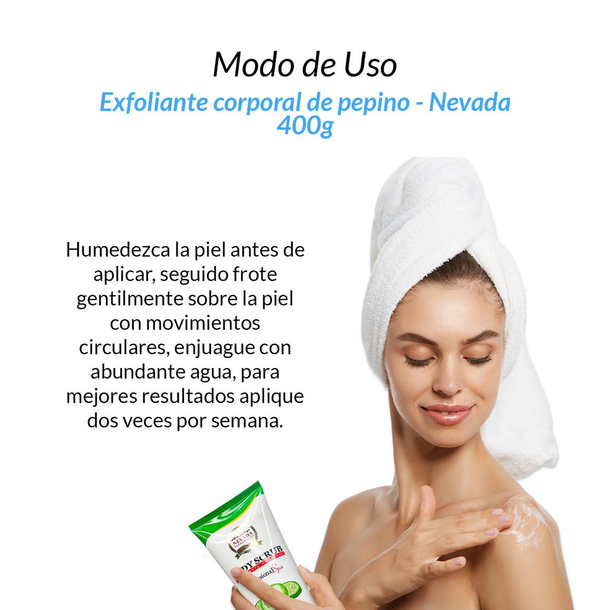Exfoliante corporal de pepino 400g - Nevada