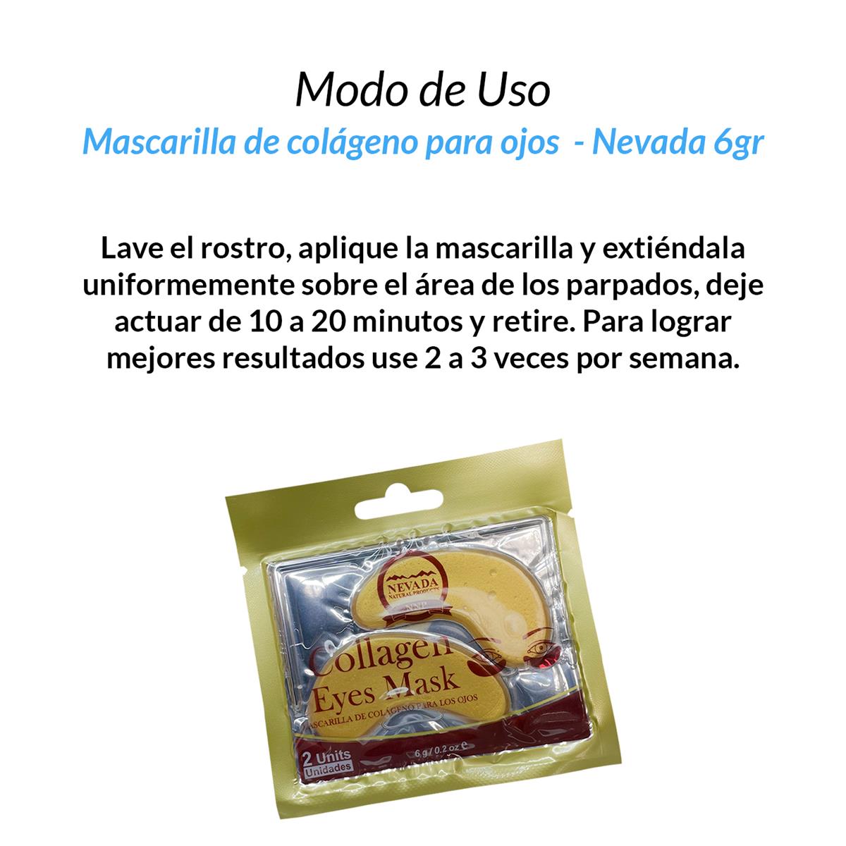 Mascarilla de colágeno para ojos 6g - Nevada