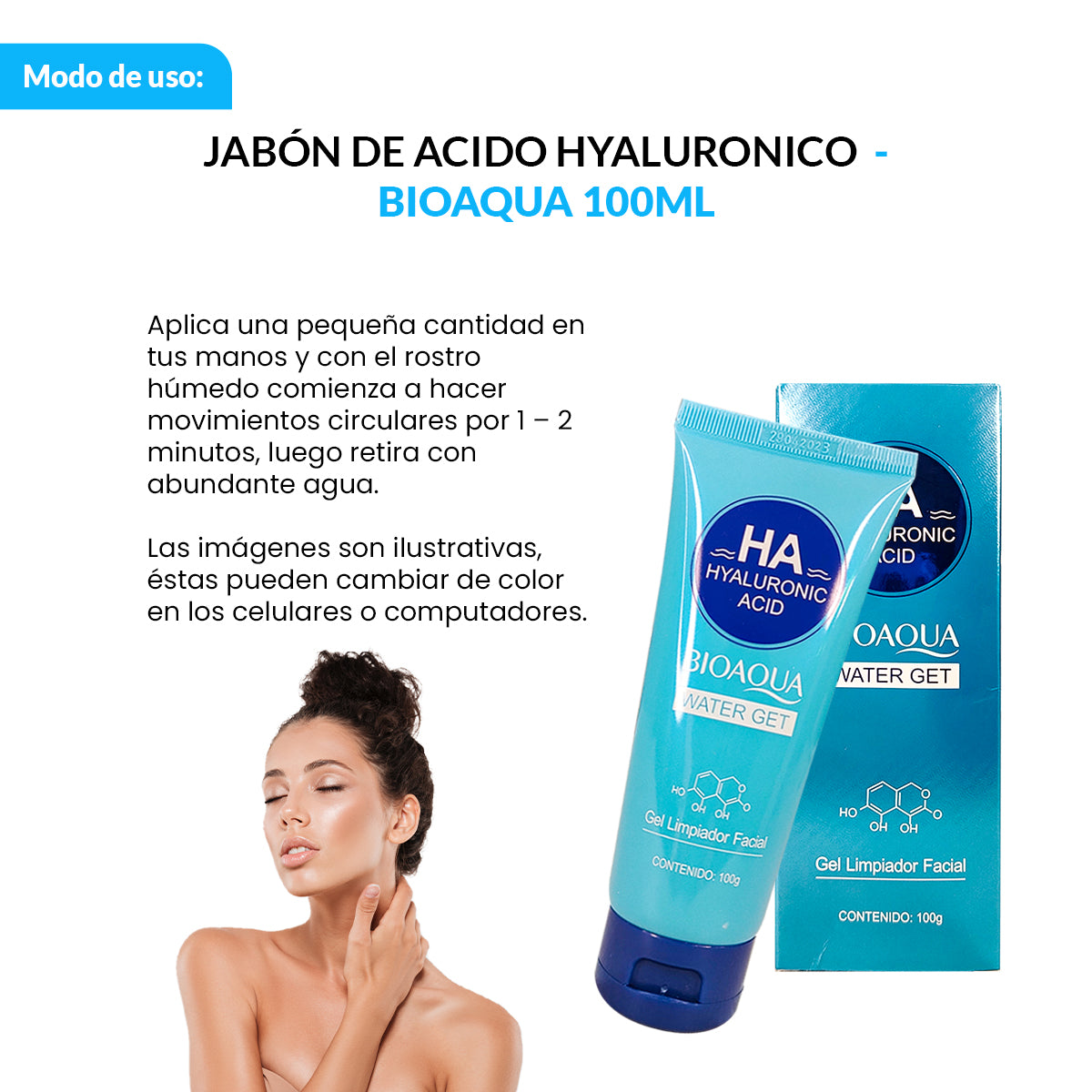 ¡liquidación! HA HYALURONIC ACID WATER GET 100g - BIOAQUA
