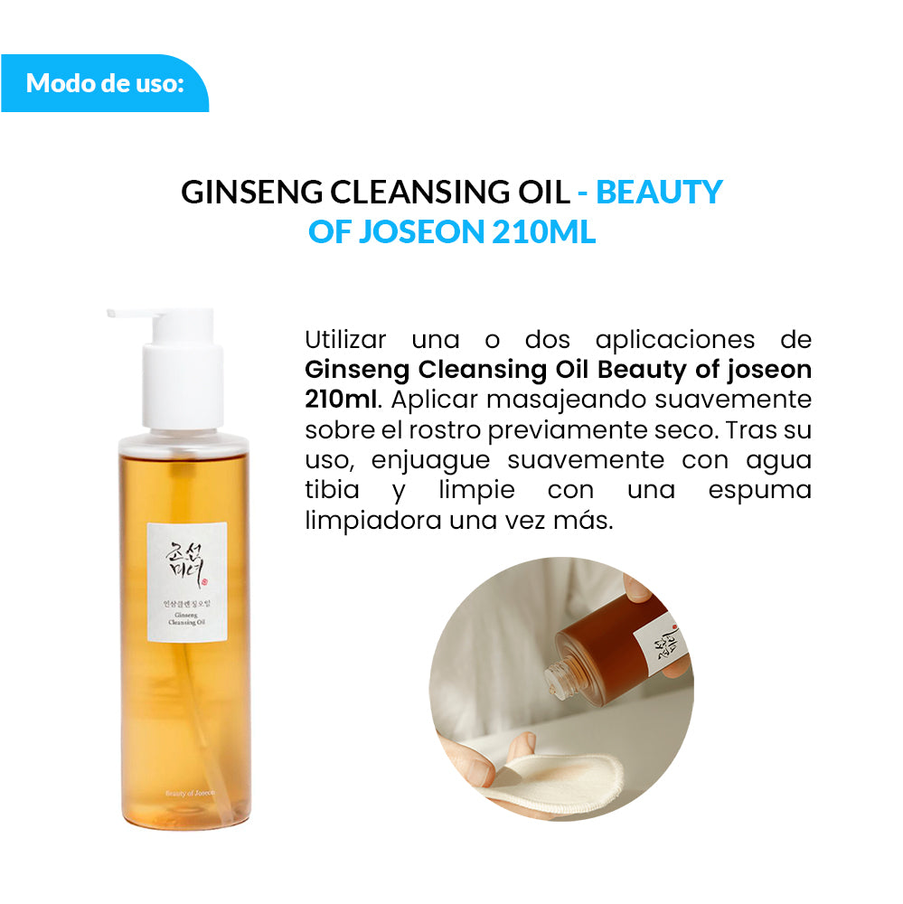 Beauty of Joseon Aceite Limpiador Facial – Limpieza Profunda – Ginseng Cleansing Oil 210ml
