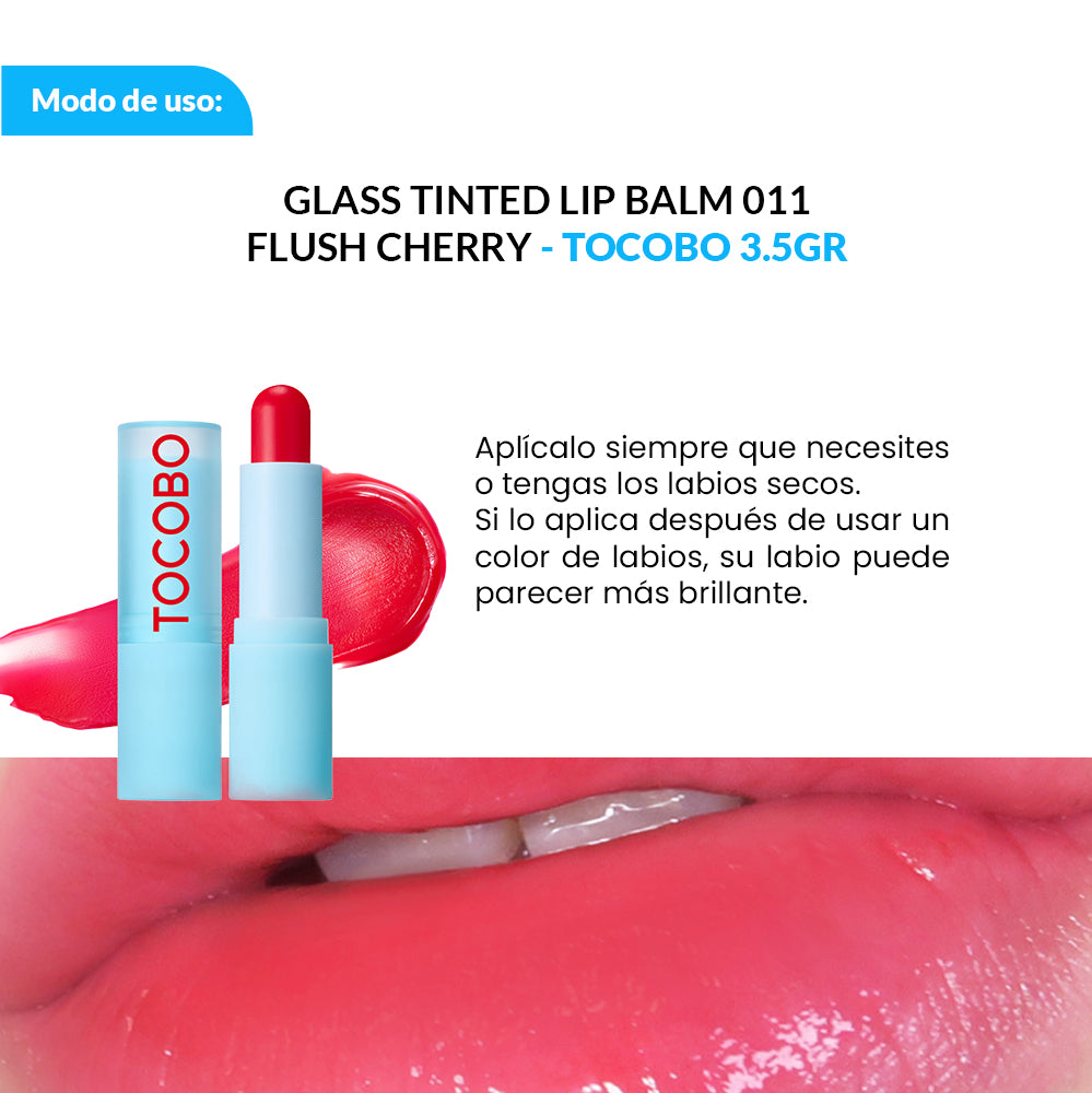 GLASS TINTED LIP BALM 011 FLUSH CHERRY 3.5GR – TOCOBO