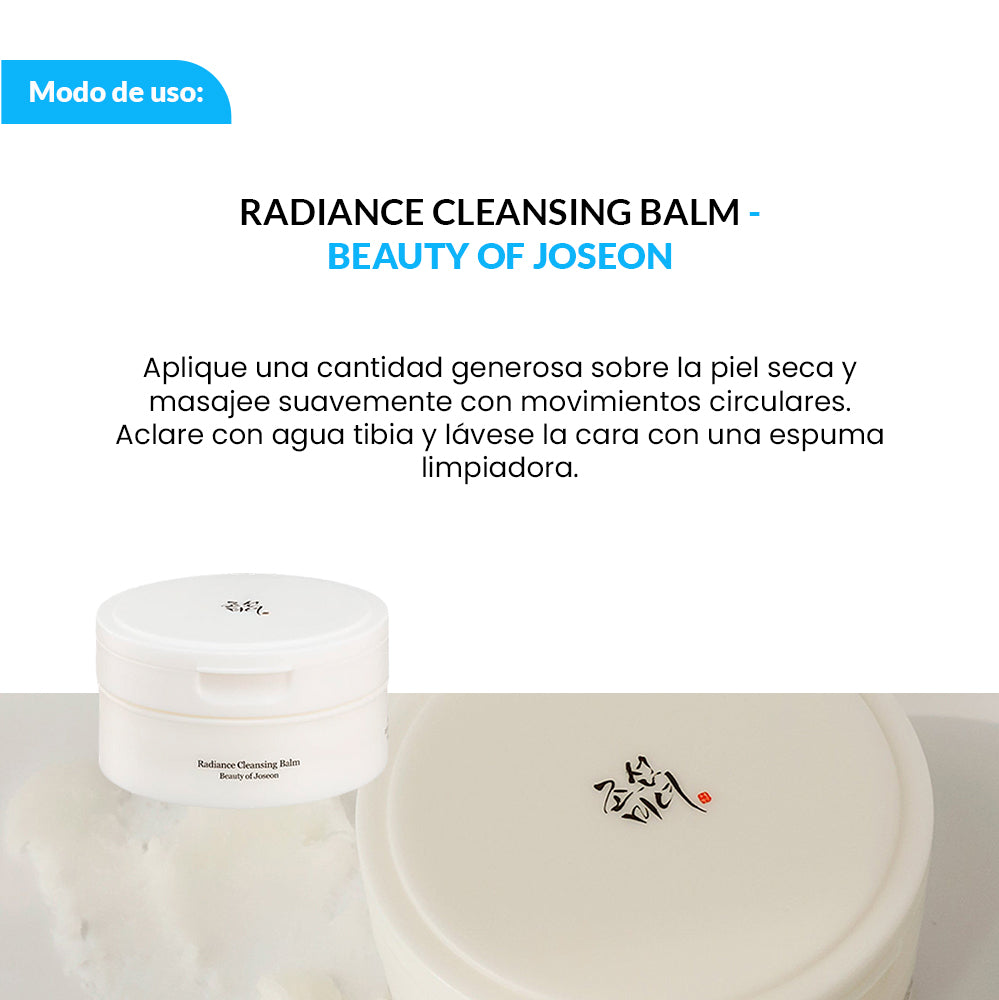 Beauty of Joseon – Bálsamo Limpiador Facial – Desmaquillante Nutritivo – Radiance Cleansing Balm 100ml