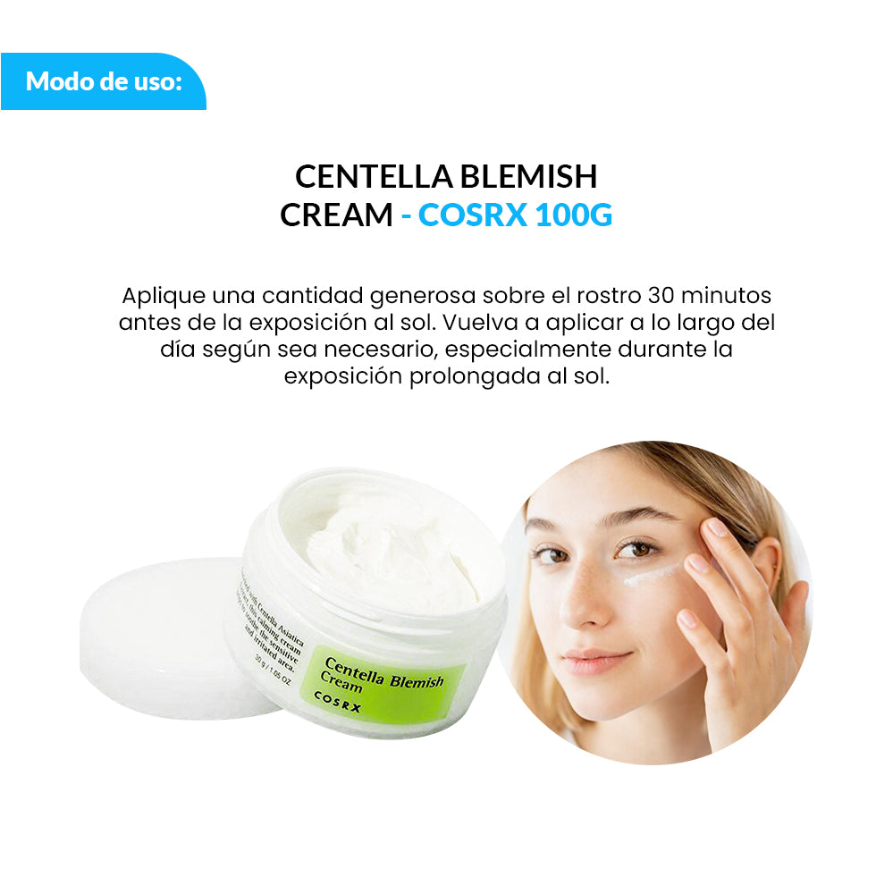 COSRX Crema Hidratante para Manchas - Centella Blemish Cream – 30g