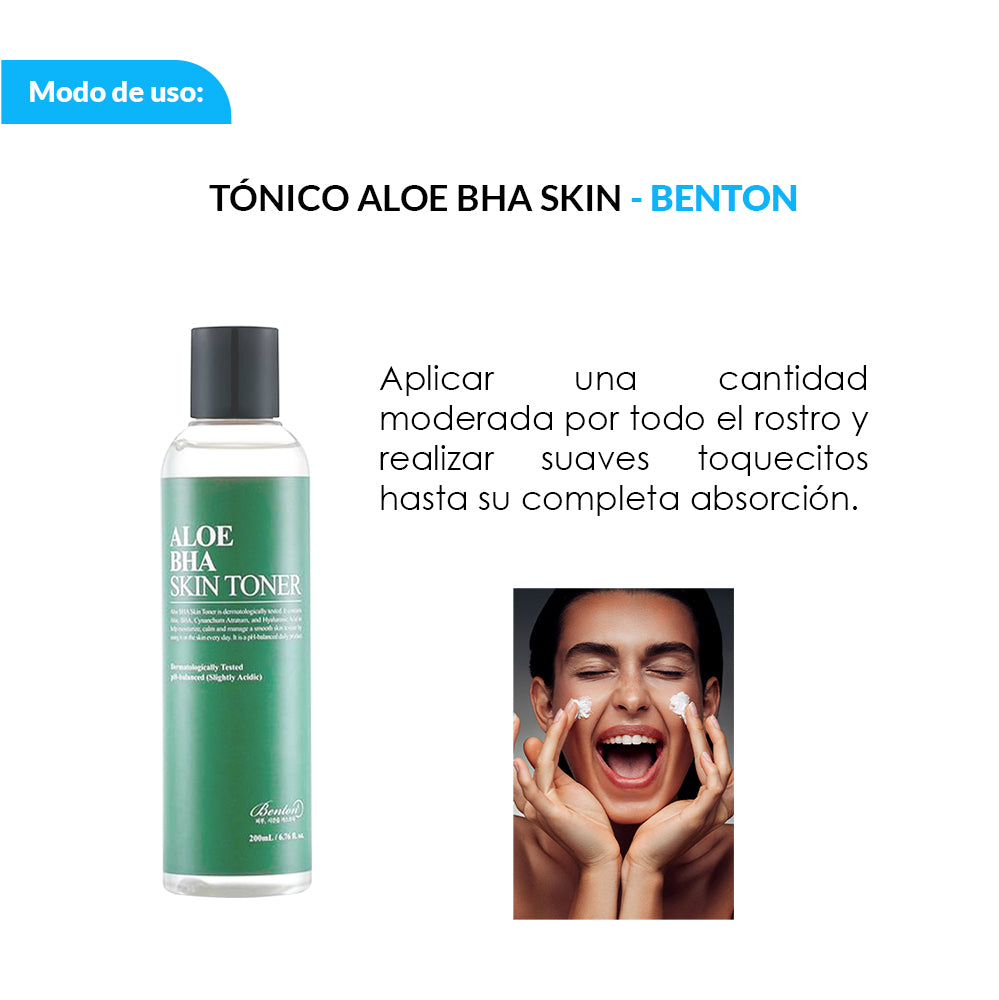 Tonico Facial Aloe Vera y BHA – Benton 200 ml
