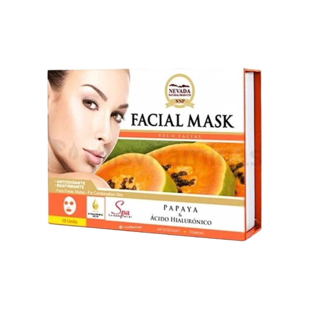Mascarilla Papaya Y Ácido Hialurónico x10unds - Nevada