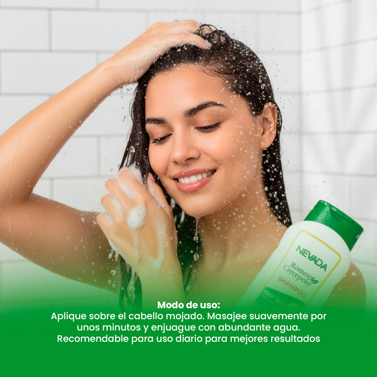 Shampoo Romero Crecepelo 400ml - Nevada