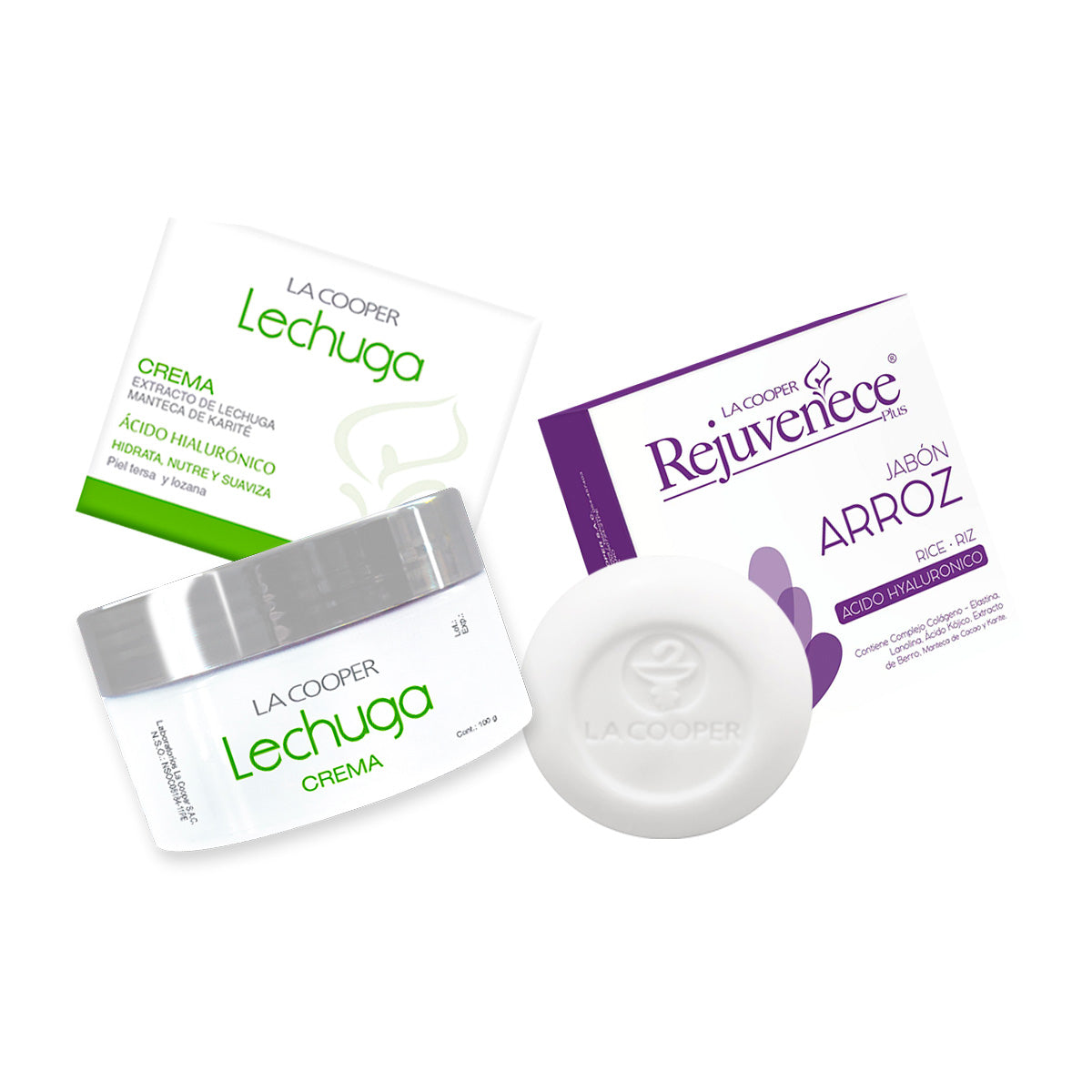 Crema Lechuga 100g + Jabón de Arroz - La Cooper