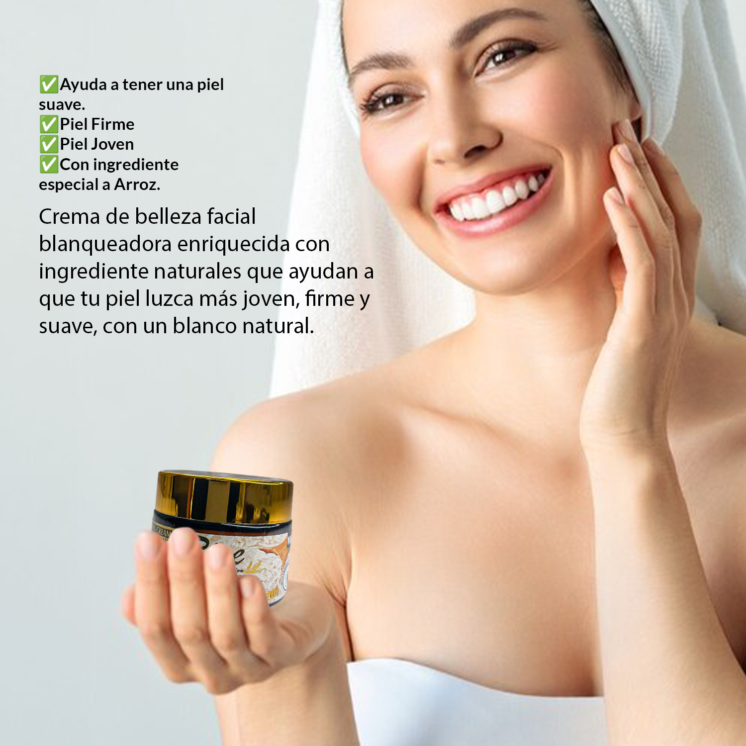 Crema Blanqueadora De Arroz Orgánico 55gr - Fruit of the Wokali