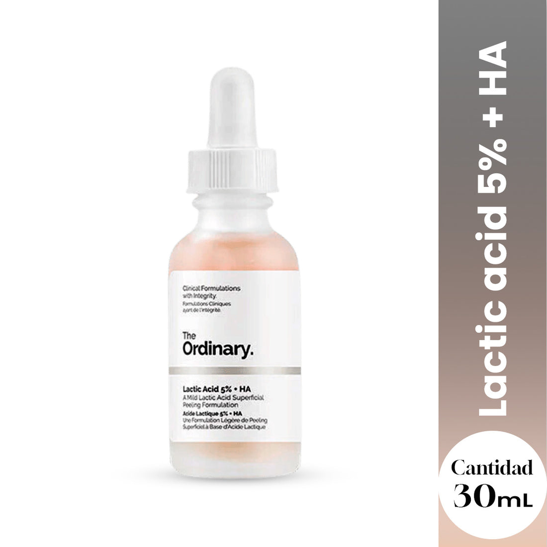 The Ordinary Mejora la Textura y Luminosidad – Lactic Acid 5% + HA 30ml
