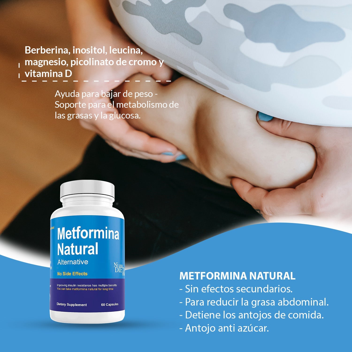 Cápsulas Metformina Natural - Ni una dieta más