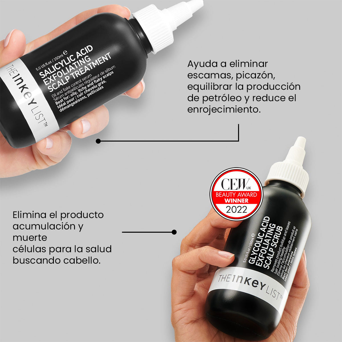 Clean & healthy scalp duo - the inkey list 150ml