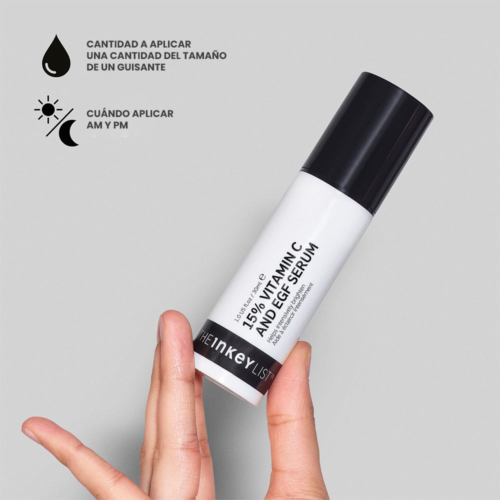 15% Vitamin C + EGF serum - The Inkey List 30 ml