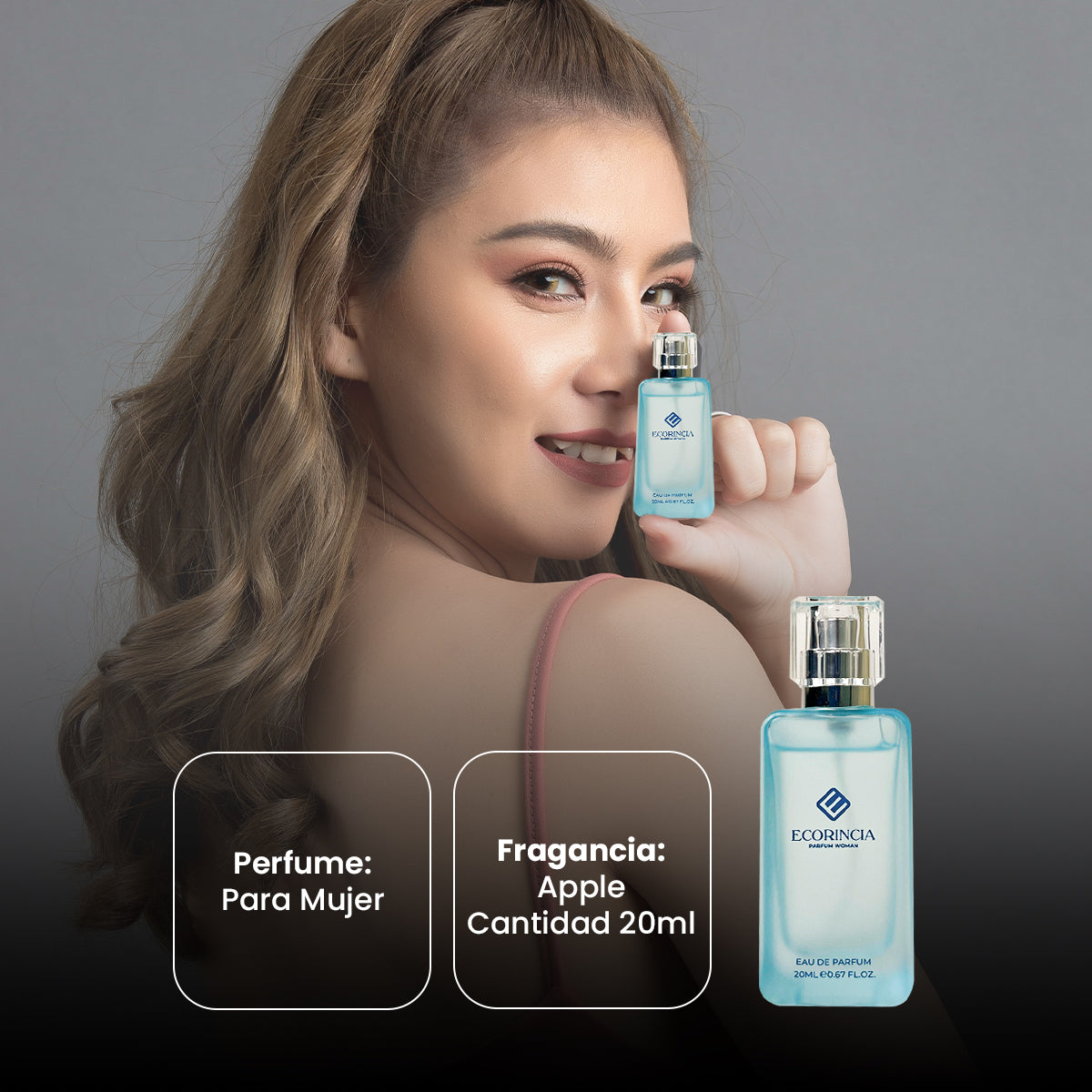 ECORINCIA – PERFUME FEMENINO FRUTAL – FRUITY PARFUM APPLE – 20ML