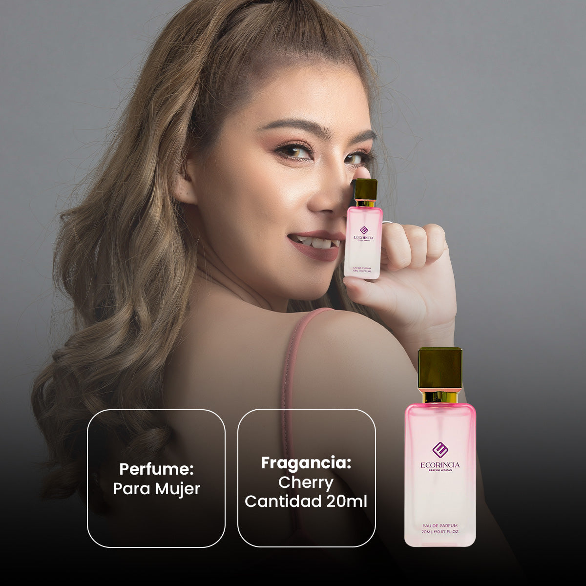 ECORINCIA – PERFUME FEMENINO FRUTAL – FRUITY PARFUM CHERRY – 20ML