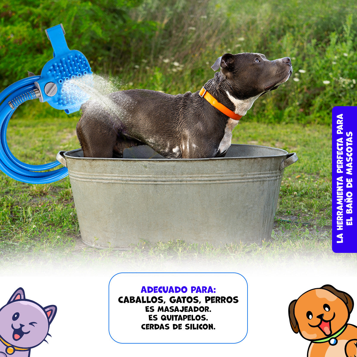 Manguera para bañar mascotas Pet Bathing Tool 228CM