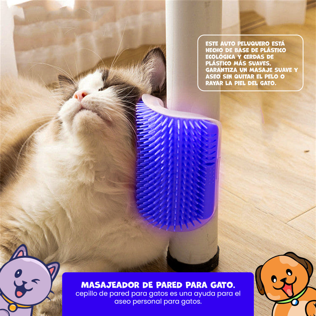 Masajeador de papred para gatos Verde - Cat It