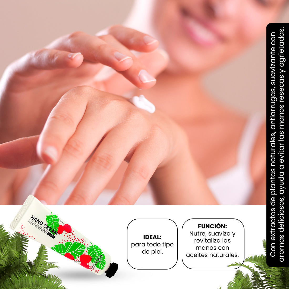 BIOAQUA Crema de Manos de Manteca de Karité – Hidratante – 30g