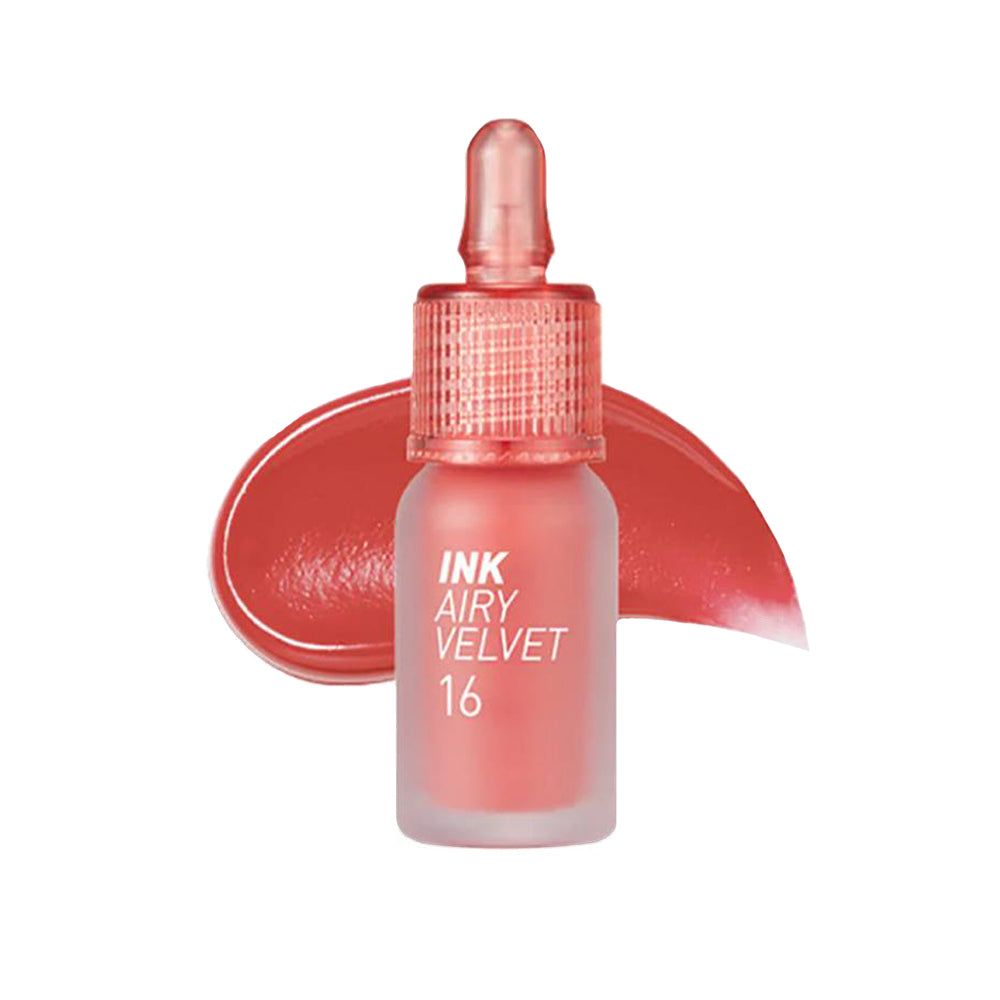 TINTA DE LABIOS INK AIRY VELVET N°16 FAVORITE ORANGE PINK – PERIPERA