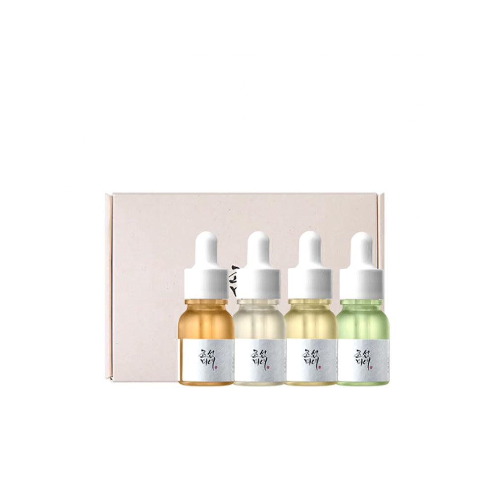 LIQUIDACION ! Beauty of Joseon Hanbang Serum Discovery Kit – Set 4 Sueros Faciales Coreanos 10 ml – Hidratación, Luminosidad y Anti-Edad