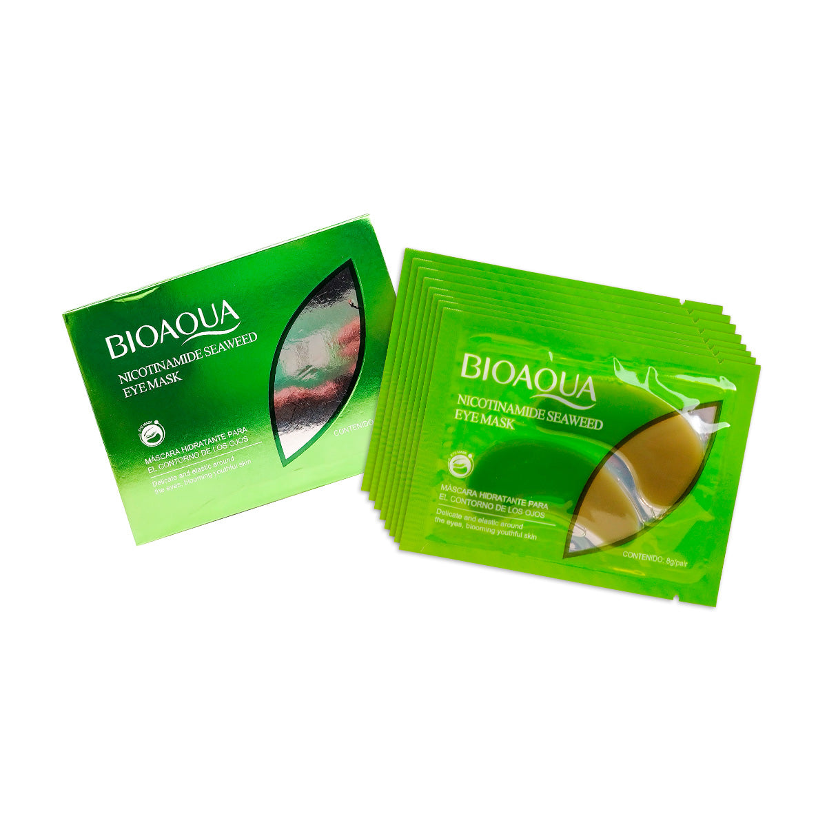 ¡liquidación! MASCARILLA DE OJOS DE ALGAS CON NICOTINA 8g/Pcs - BIOAQUA